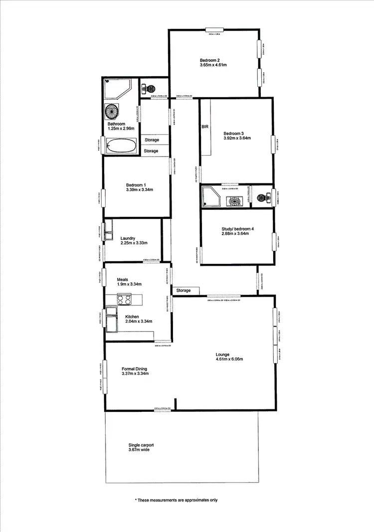 Floorplan of Homely house listing, 14 Second Street, Minlaton SA 5575