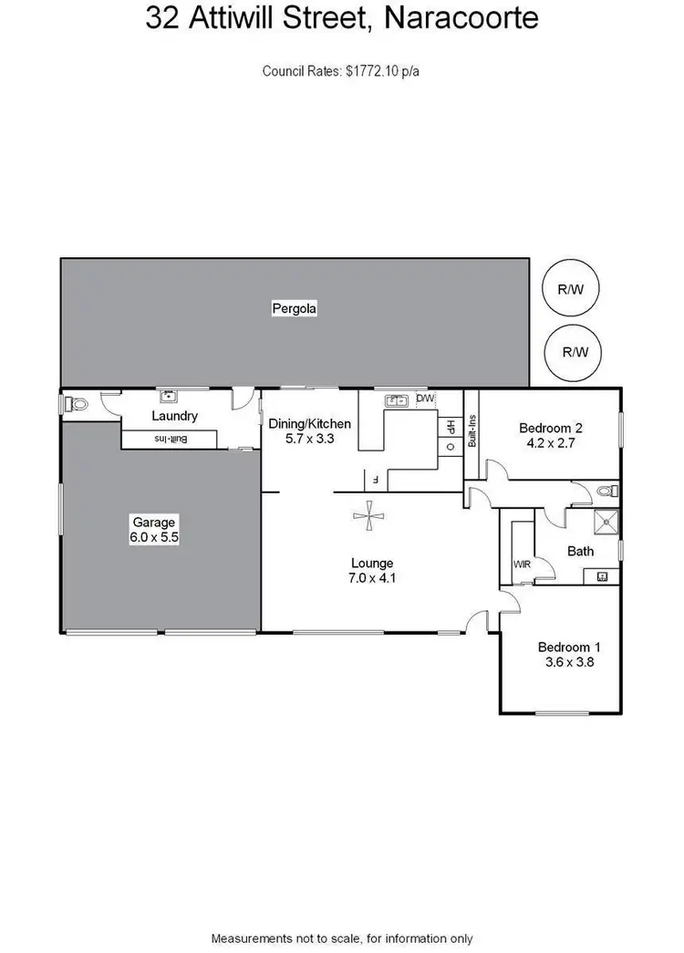 Floorplan of Homely house listing, 32 Attiwill Street, Naracoorte SA 5271
