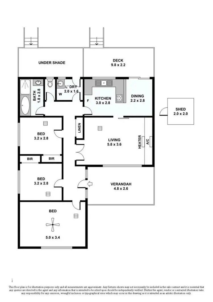 Floorplan of Homely house listing, 22 Fairway Street, Para Hills SA 5096