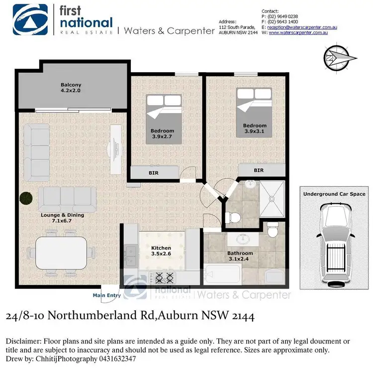 Floorplan of Homely apartment listing, 24/8-10 Northumberland Road, Auburn NSW 2144