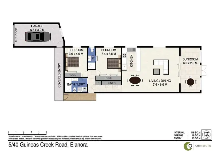 Floorplan of Homely unit listing, 5/40 Guineas Creek Road, Currumbin Waters QLD 4223