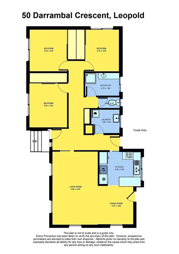 Floorplan of Homely house listing, 50 Darrambal Crescent, Leopold VIC 3224