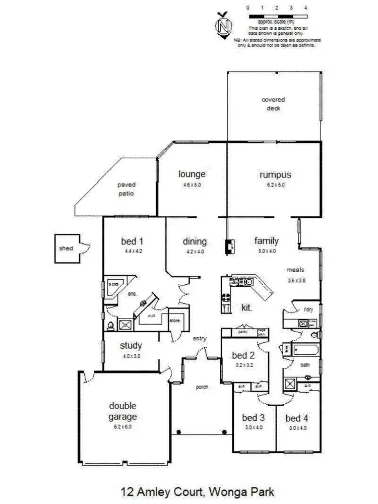 Floorplan of Homely house listing, 12 Amley Court, Wonga Park VIC 3115