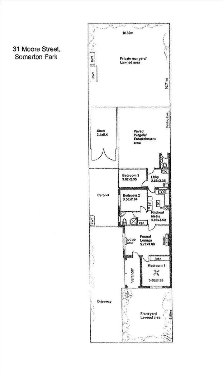 Floorplan of Homely house listing, 31 Moore Street, Somerton Park SA 5044