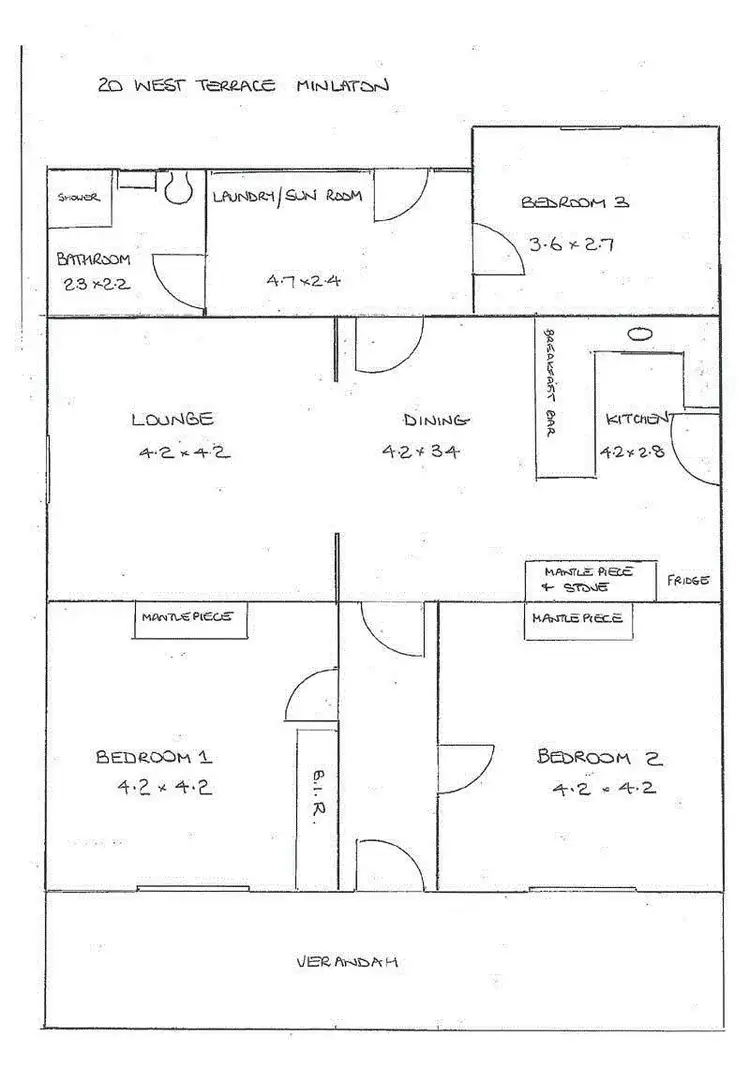 Floorplan of Homely house listing, 20 West Terrace, Minlaton SA 5575