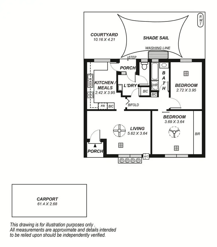 Floorplan of Homely unit listing, 4/26 East Parade, Kingswood SA 5062