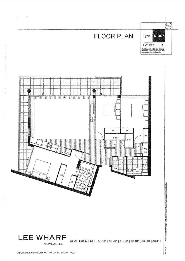 Floorplan of Homely apartment listing, 501/19 Honeysuckle Drive, Newcastle NSW 2300