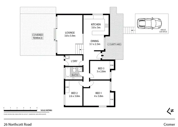 Floorplan of Homely house listing, 26 Northcott Road, Cromer NSW 2099
