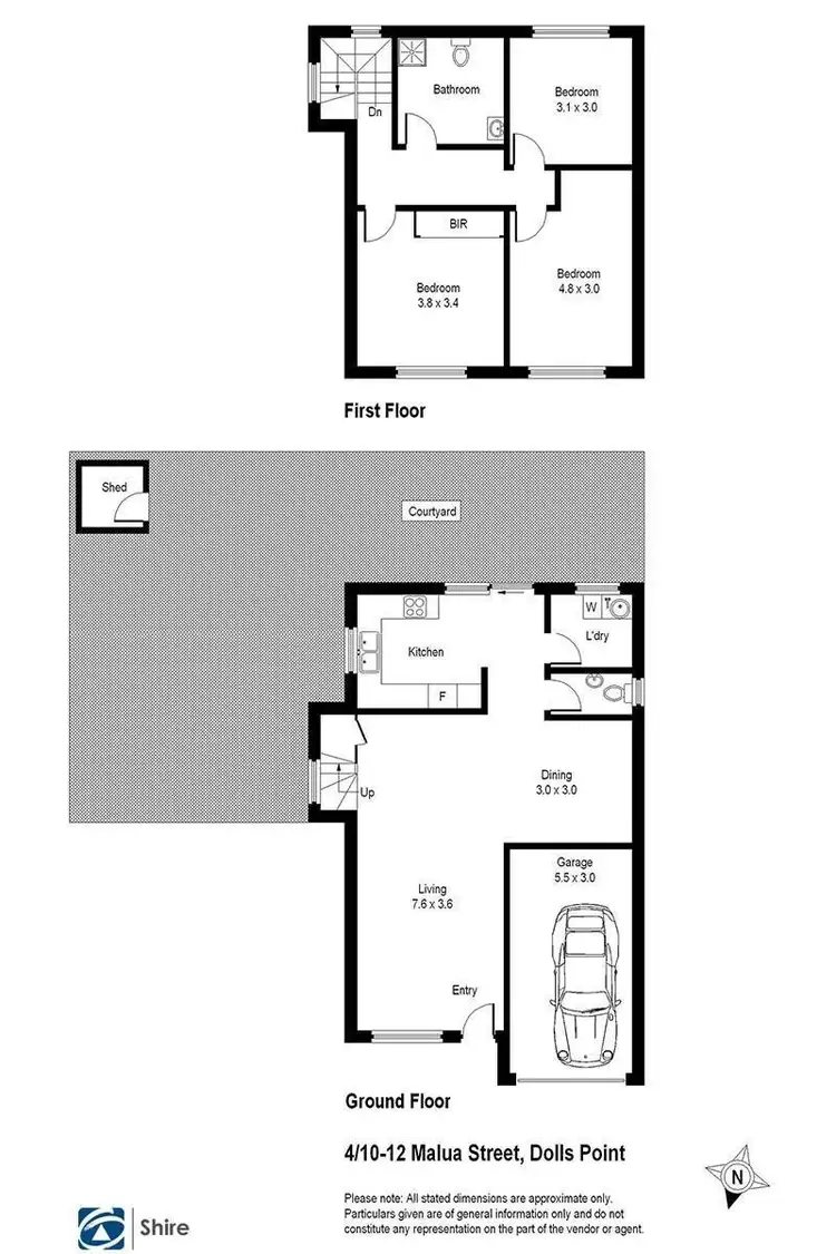 Floorplan of Homely townhouse listing, 4/10-12 Malua Street, Dolls Point NSW 2219