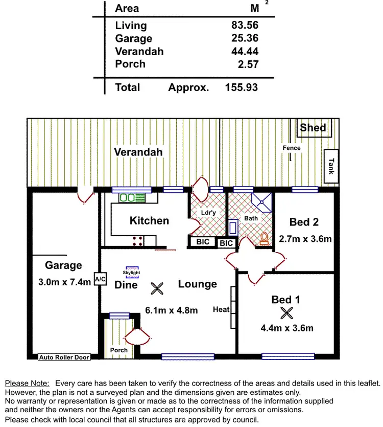 Floorplan of Homely unit listing, 3/12 Kinross Avenue, Lower Mitcham SA 5062
