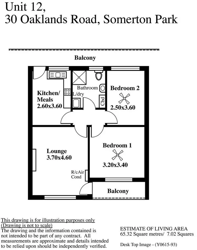Floorplan of Homely unit listing, 12/30 Oaklands Road, Somerton Park SA 5044