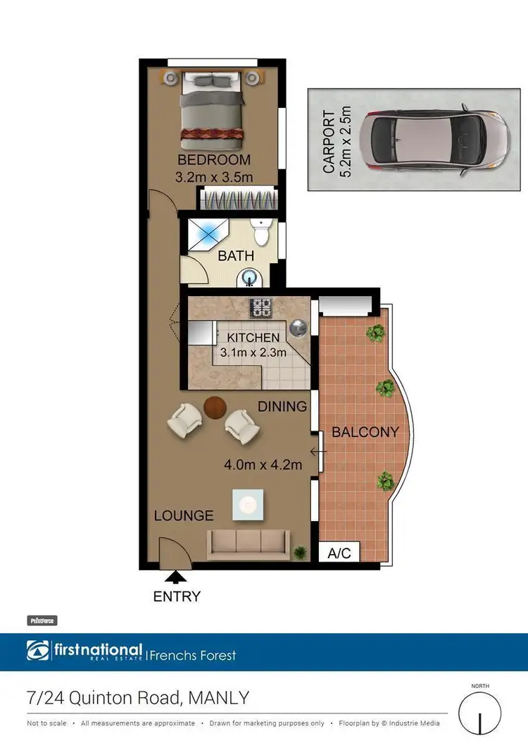 Floorplan of Homely apartment listing, 7/24 Quinton Road, Manly NSW 2095