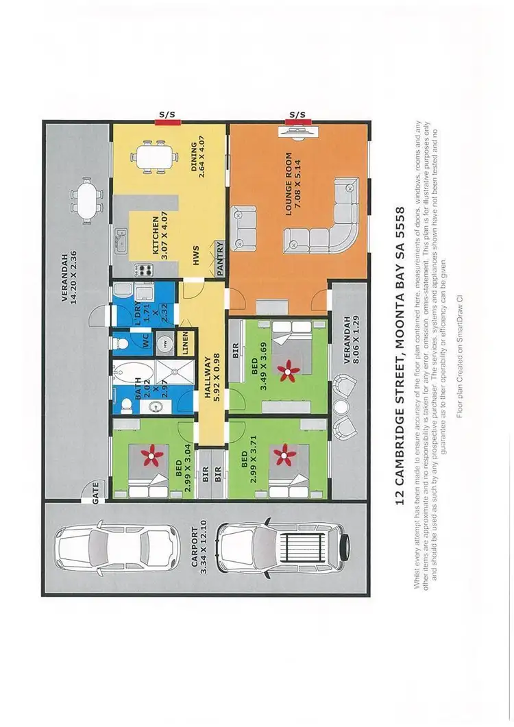 Floorplan of Homely house listing, 12 Cambridge Street, Moonta Bay SA 5558