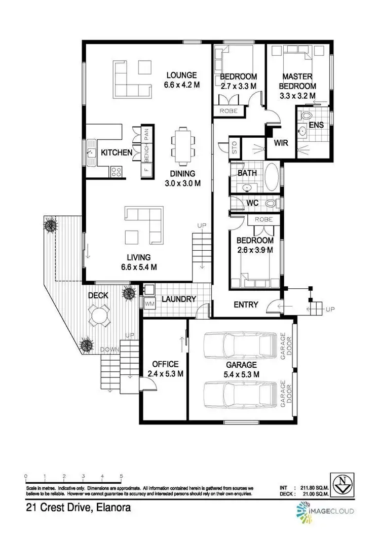 Floorplan of Homely house listing, 21 Crest Drive, Elanora QLD 4221