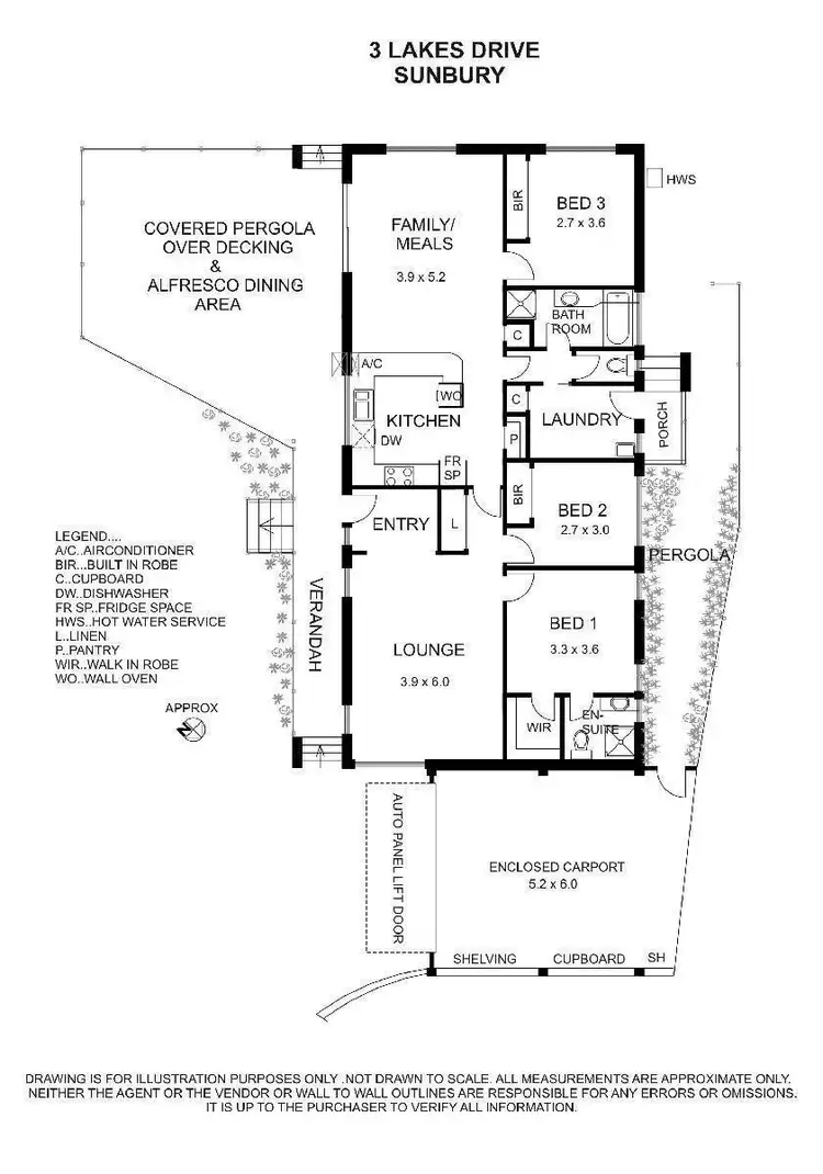 Floorplan of Homely house listing, 3 Lakes Drive, Sunbury VIC 3429