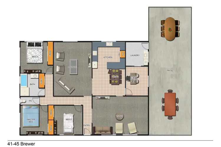 Floorplan of Homely house listing, 41-45 Brewers Road, Sarina QLD 4737