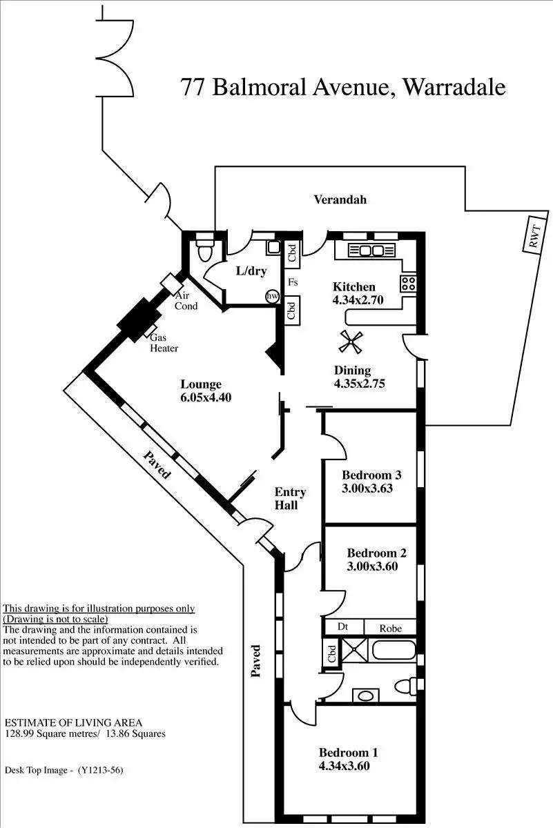 Floorplan of Homely house listing, 77 Balmoral Avenue, Warradale SA 5046