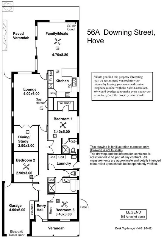 Floorplan of Homely house listing, 56A Downing Street, Hove SA 5048