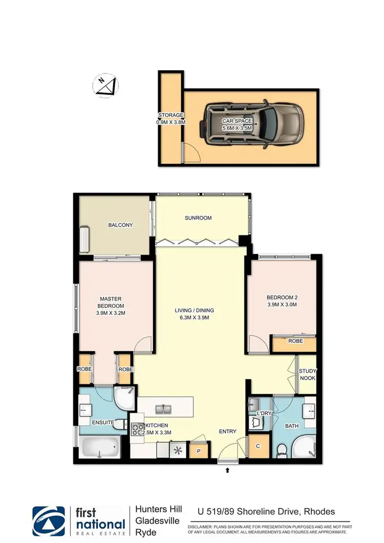 Floorplan of Homely apartment listing, 519/89 Shoreline Drive, Rhodes NSW 2138