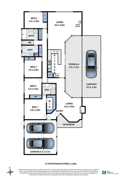 Floorplan of Homely house listing, 15 Stephenson Street, Lara VIC 3212