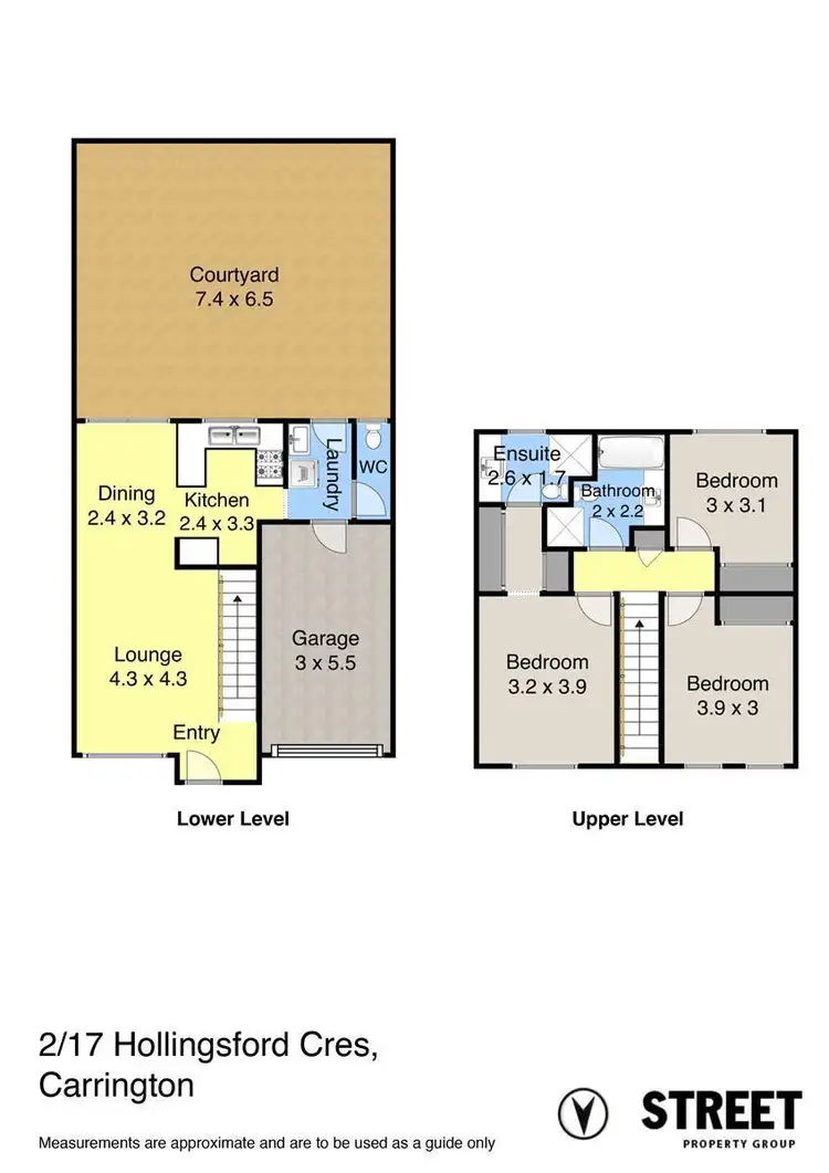 Floorplan of Homely townhouse listing, 2/17 Hollingsford Crescent, Carrington NSW 2294