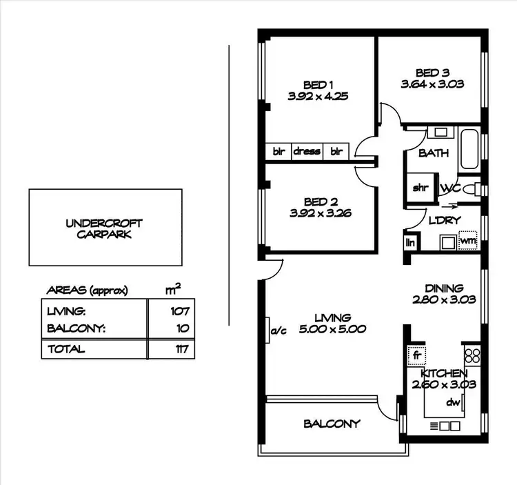 Floorplan of Homely unit listing, 1/7-13 Wellington Square, North Adelaide SA 5006