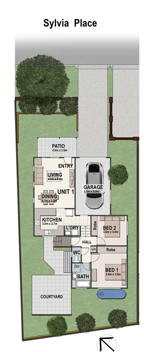 Floorplan of Homely house listing, House 1/6 Bottlebrush Road, Mount Hutton NSW 2290