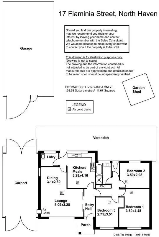 Floorplan of Homely house listing, 17 Flaminia Street, North Haven SA 5018