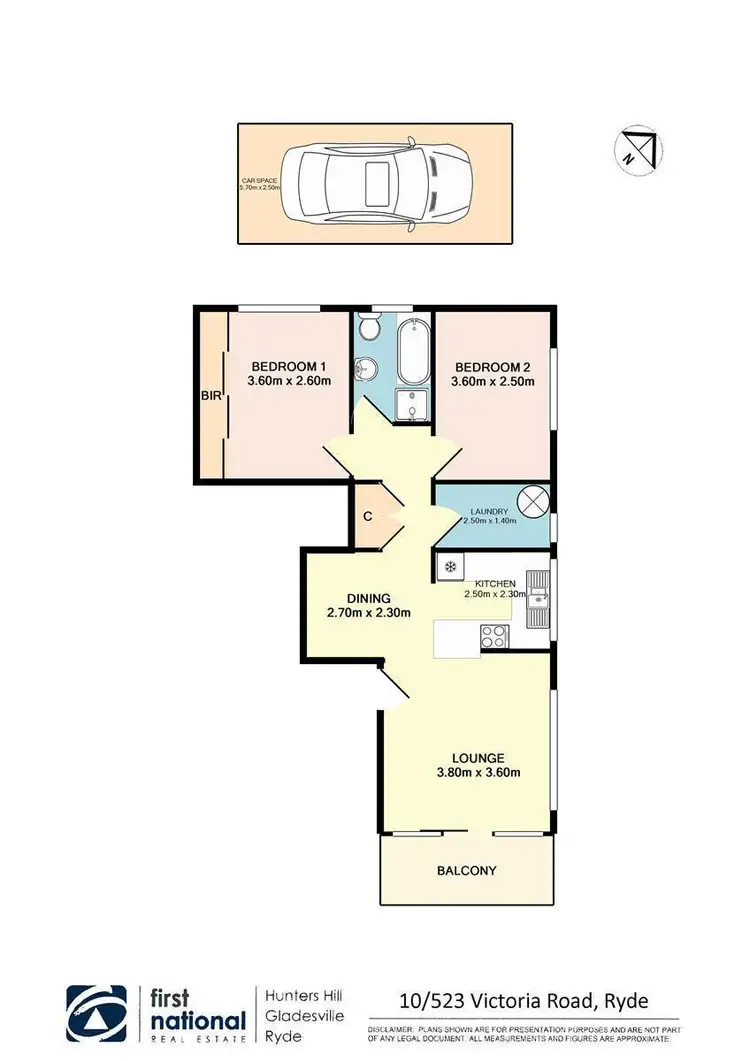 Floorplan of Homely apartment listing, 10/523 Victoria Road, Ryde NSW 2112
