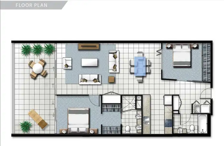 Floorplan of Homely apartment listing, 310/41 Harbour Town Drive, Biggera Waters QLD 4216