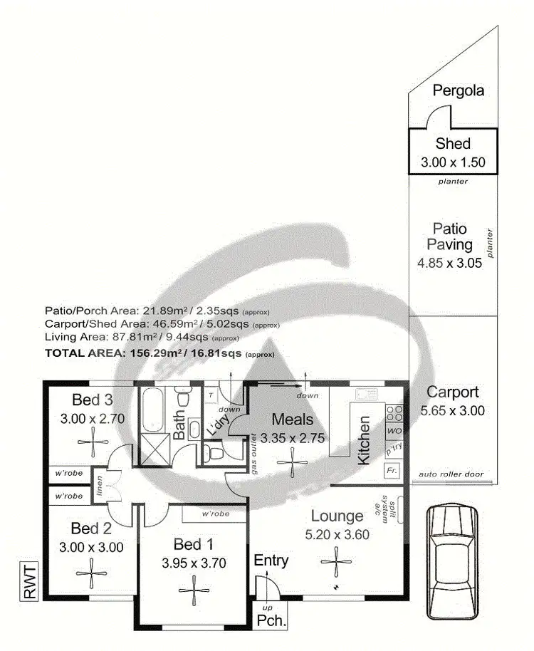 Floorplan of Homely apartment listing, 1/4 Walsh Court, Mount Barker SA 5251