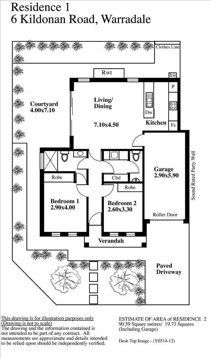 Floorplan of Homely house listing, 13D Ulva Avenue, Warradale SA 5046