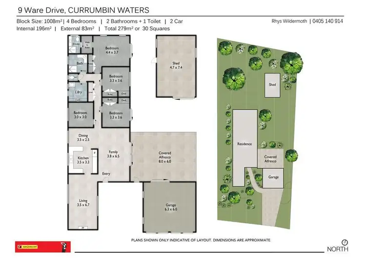 Floorplan of Homely house listing, 9 Ware Drive, Currumbin Waters QLD 4223