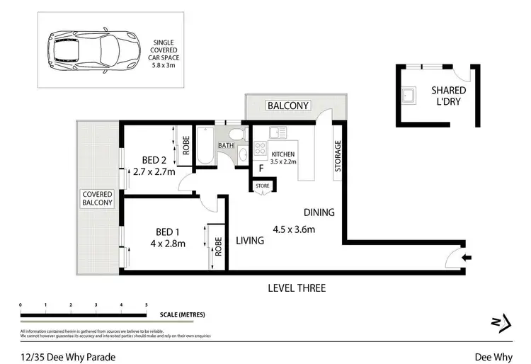 Floorplan of Homely unit listing, 12/35 Dee Why Parade, Dee Why NSW 2099