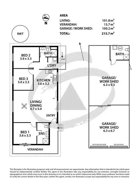 Floorplan of Homely house listing, 5B Edward Street, Strathalbyn SA 5255