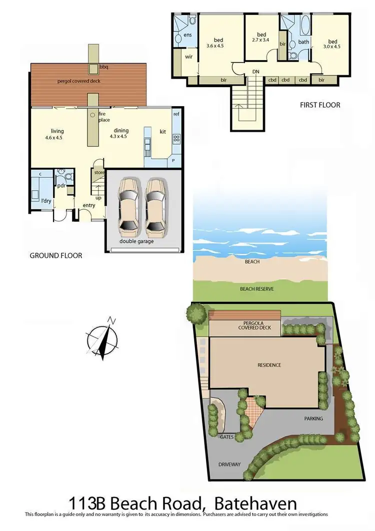 Floorplan of Homely house listing, 113B Beach Road, Batehaven NSW 2536