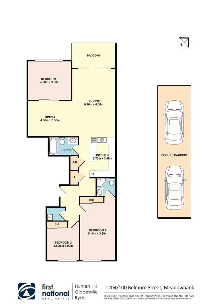 Floorplan of Homely apartment listing, 1204/100 Belmore Street, Ryde NSW 2112