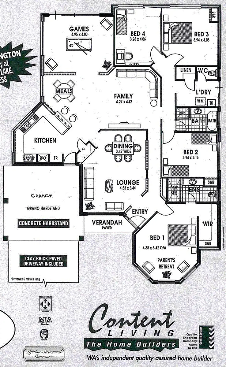 Floorplan of Homely house listing, 14 Santa Cruz  Parkway, Secret Harbour WA 6173