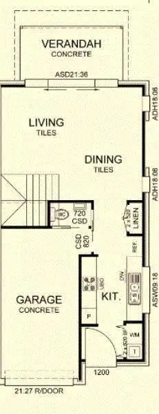 Floorplan of Homely townhouse listing, 3/14 San Francisco Avenue, Coffs Harbour NSW 2450