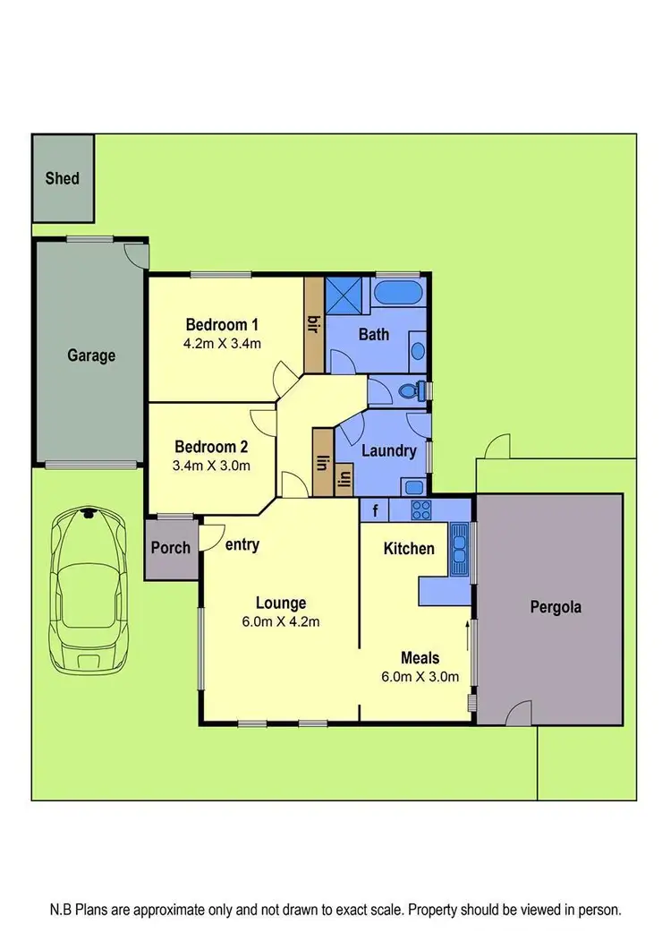 Floorplan of Homely unit listing, 14 Meade Way, Sydenham VIC 3037