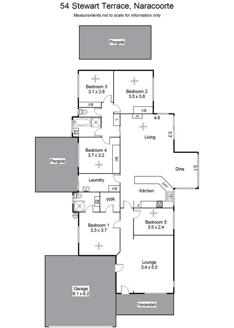 Floorplan of Homely house listing, 54 Stewart Terrace, Naracoorte SA 5271