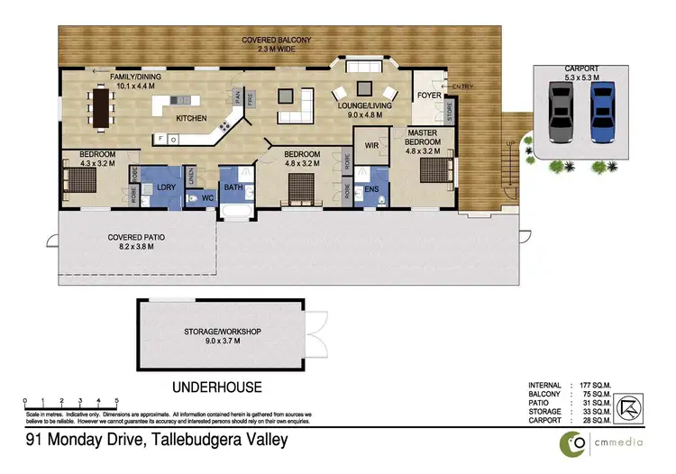 Floorplan of Homely house listing, 91 Monday Drive, Tallebudgera Valley QLD 4228
