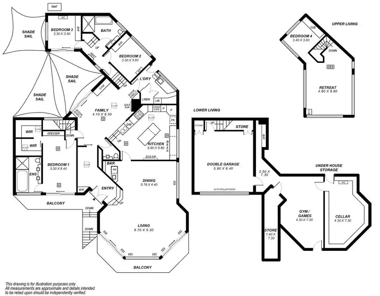 Floorplan of Homely house listing, 7 Borrow Drive, Burnside SA 5066