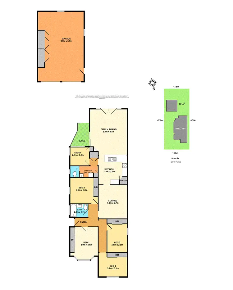 Floorplan of Homely house listing, 4 Ethel Street, Cardiff South NSW 2285