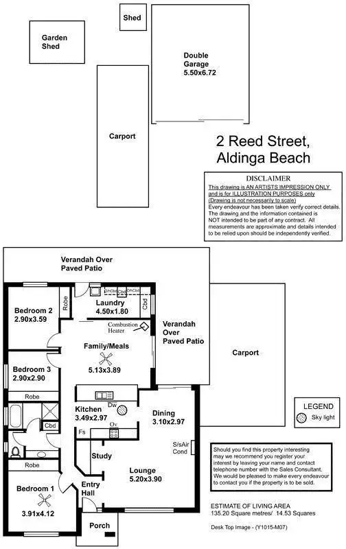 Floorplan of Homely house listing, 2 Reed Street, Aldinga Beach SA 5173
