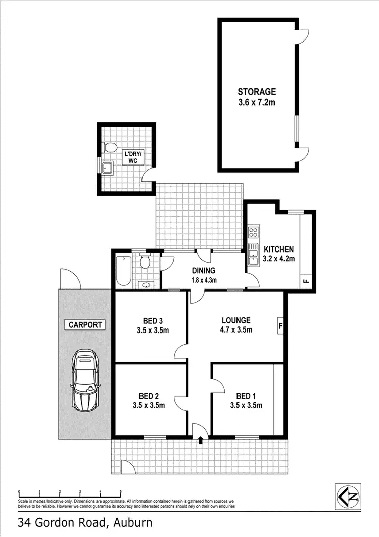 Floorplan of Homely house listing, 34 Gordon Road, Auburn NSW 2144
