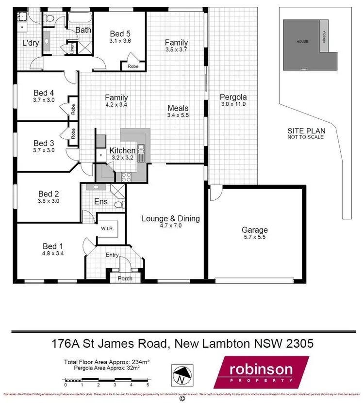 Floorplan of Homely house listing, 176a St James Road, New Lambton NSW 2305
