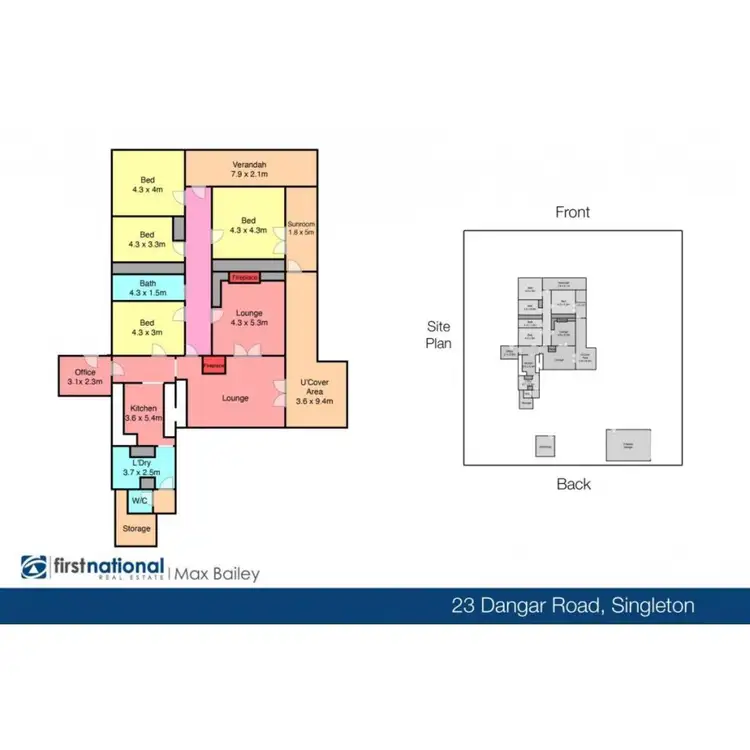 Floorplan of Homely house listing, 23 Dangar Road, Singleton NSW 2330