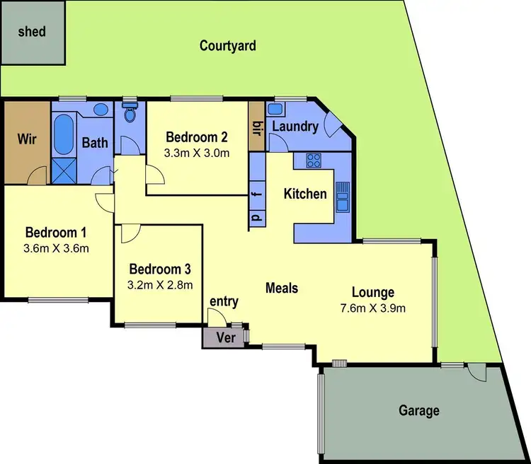 Floorplan of Homely unit listing, 2/107 Community Hub, Hillside VIC 3037