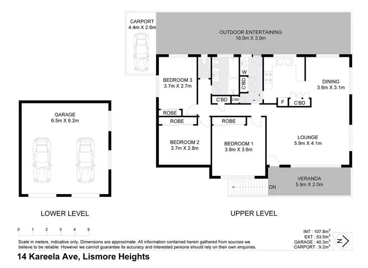 Floorplan of Homely house listing, 14 Kareela Avenue, Lismore Heights NSW 2480